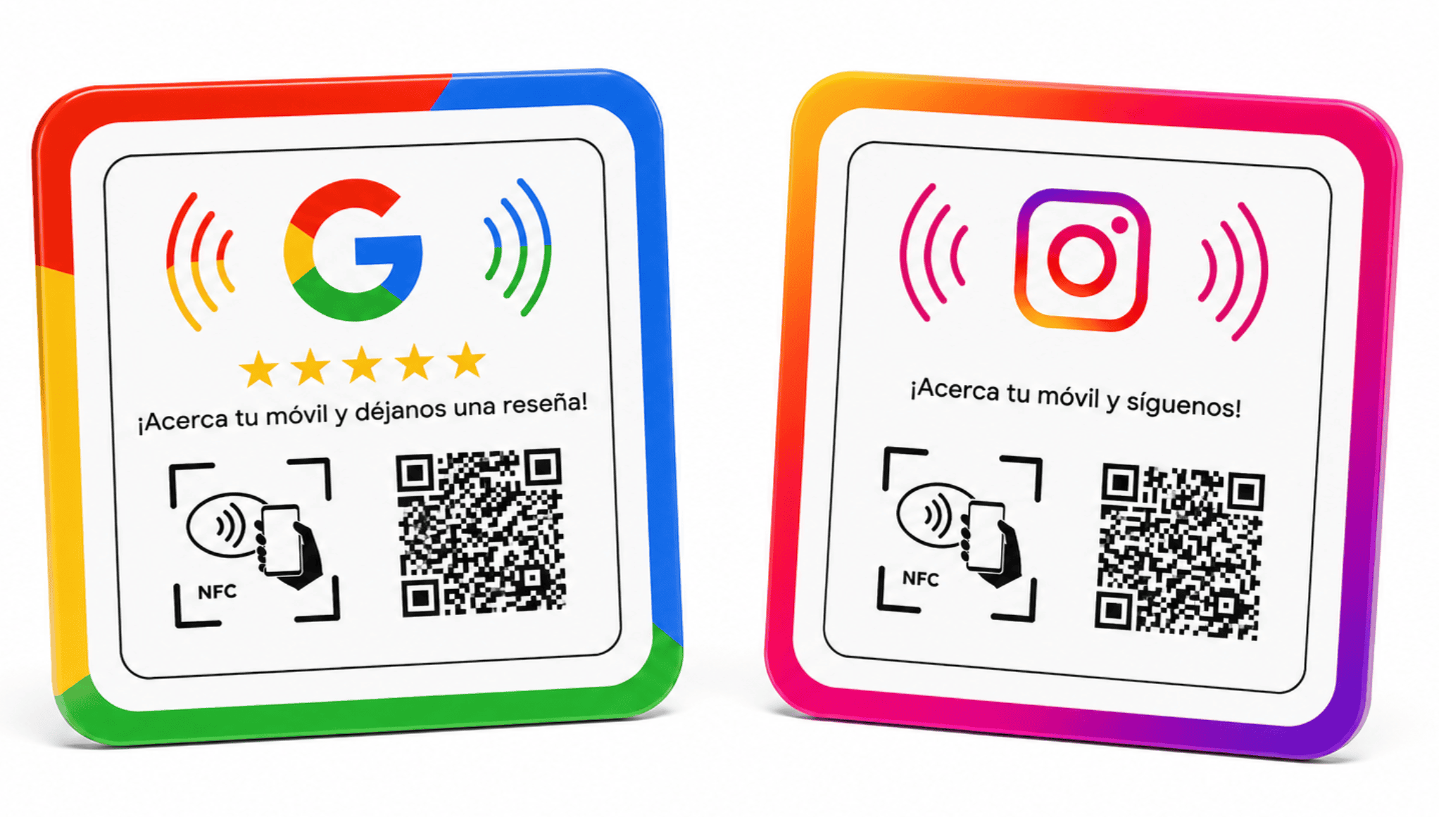 TapRate NFC cards for Google Reviews and Instagram
