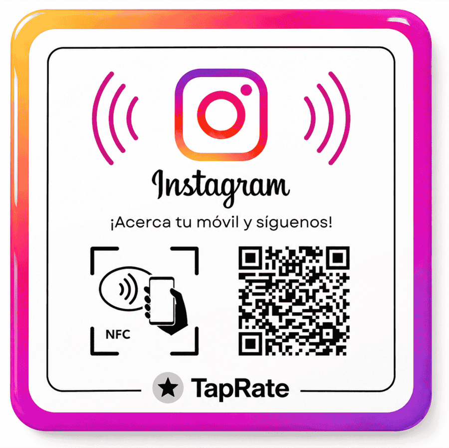Placa Seguidores Instagram TapRate