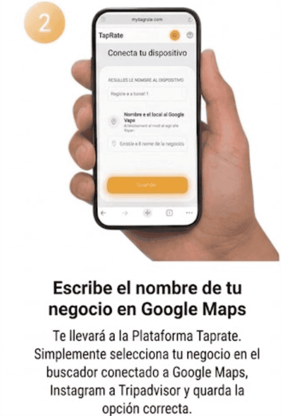 Paso 2: escribe el nombre de tu negocio en Google Maps o elige Instagram o TripAdvisor